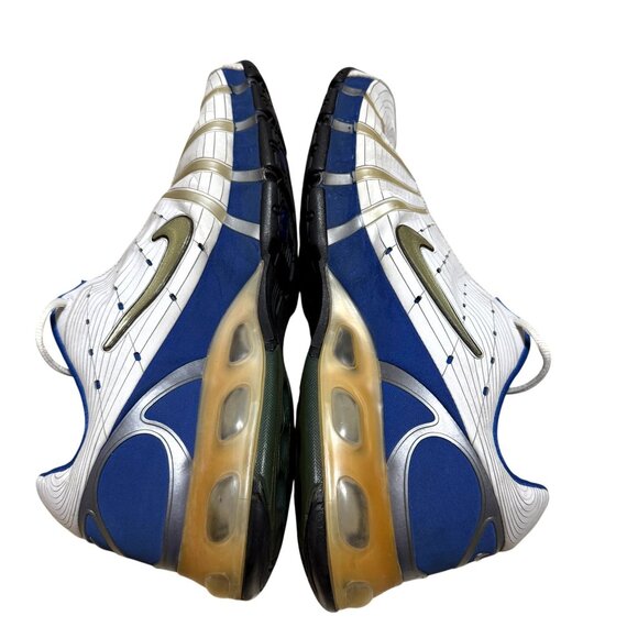 Rare Nike Air Max 180 Size 15 Sneakers White Blue Gold Athletic Shoes Sanitized - Picture 6 of 12